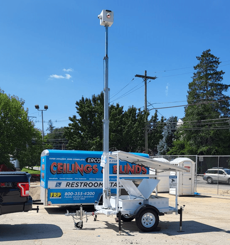 Solar Powerd Security Camera Trailer